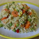 schnelle, cremige Gemüse-Reis-Pfanne