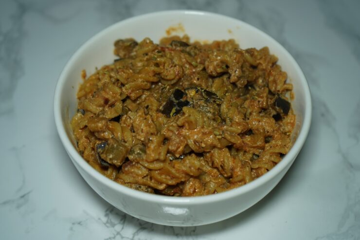 Auberginen Ricotta Pasta